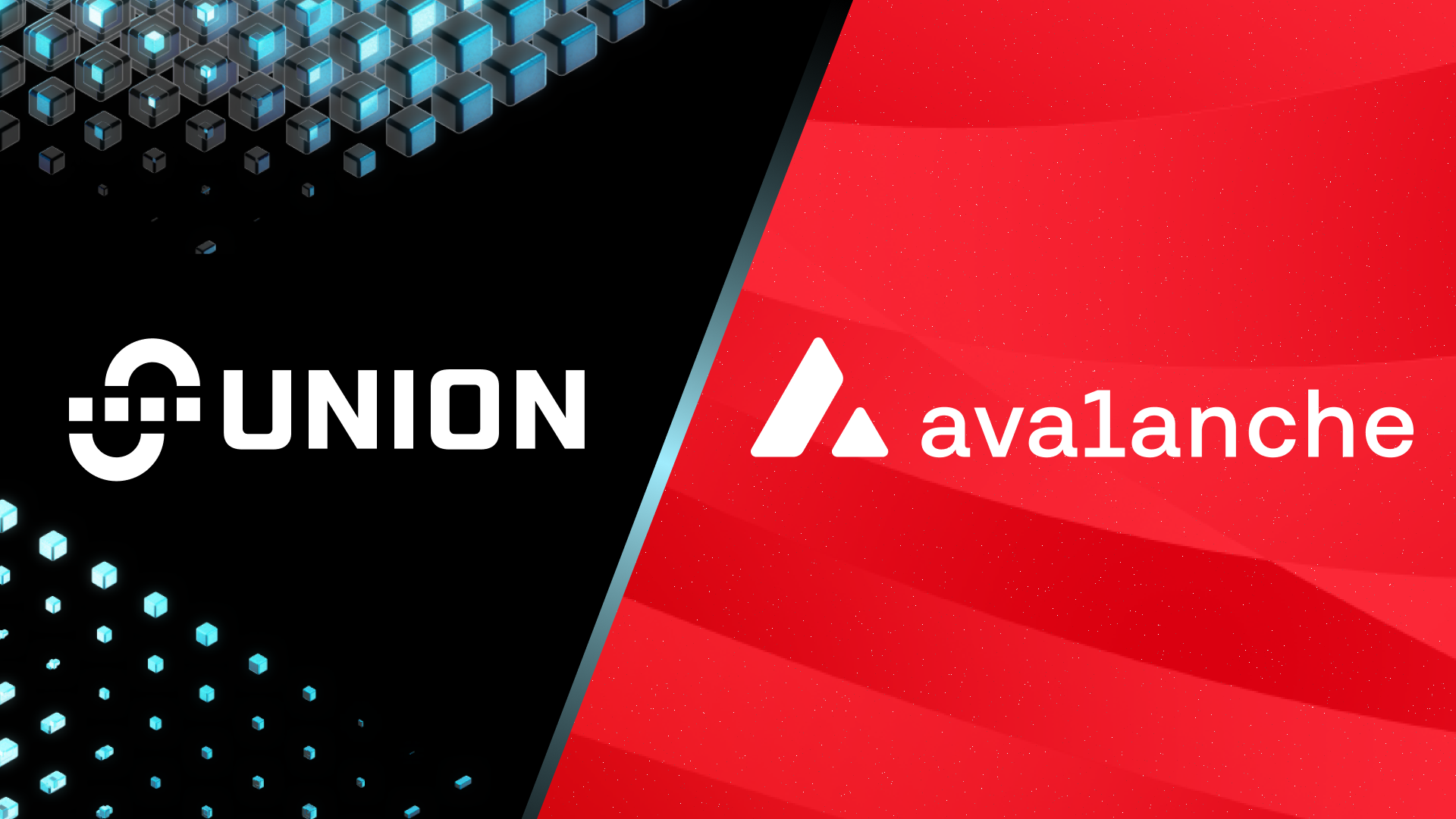 Announcement graphic with the Union logo on one side and the Avalanche logo on the other.